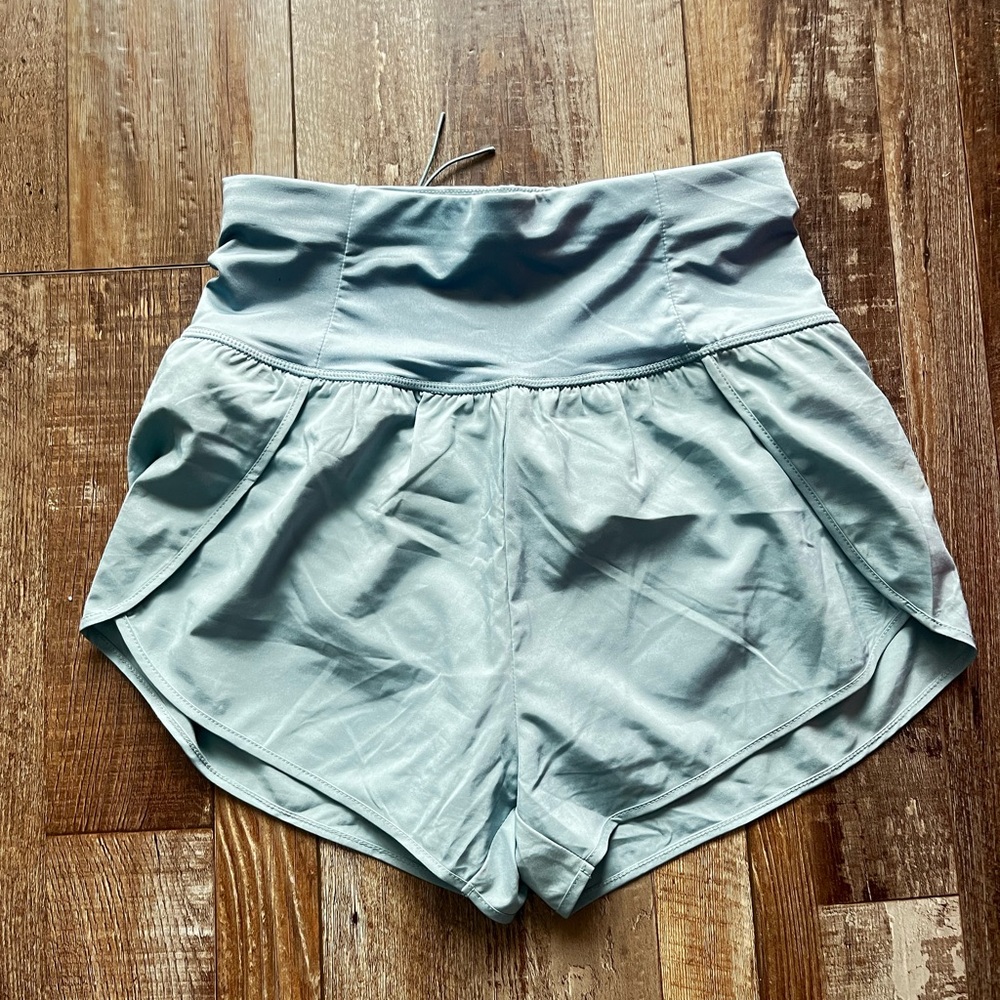 Love Tree Sky Blue High-Waisted Shorts